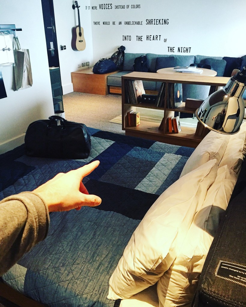 My cool & spacious room at this amazing hipster hotel: the ACE London Shoreditch
