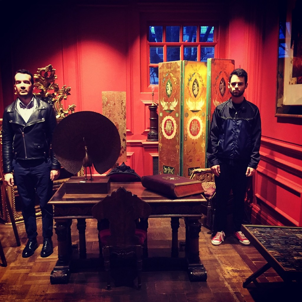 Inside the "Cabinet of Curiositiess" with my Londoner friend Konstantinos -at Maison Assouline bookstore on Piccadilly Road