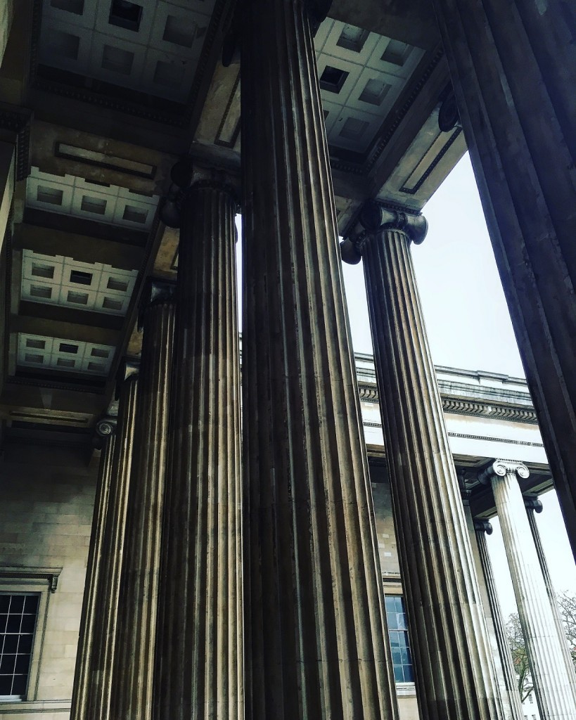 Outside the awe-inspiring British Museum