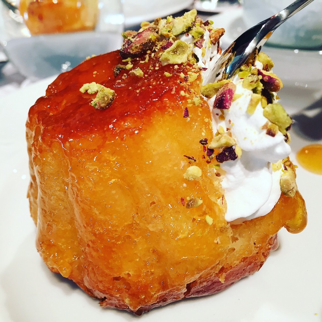 The mouth-watering Baba Au Rum - the best I've had in my life!