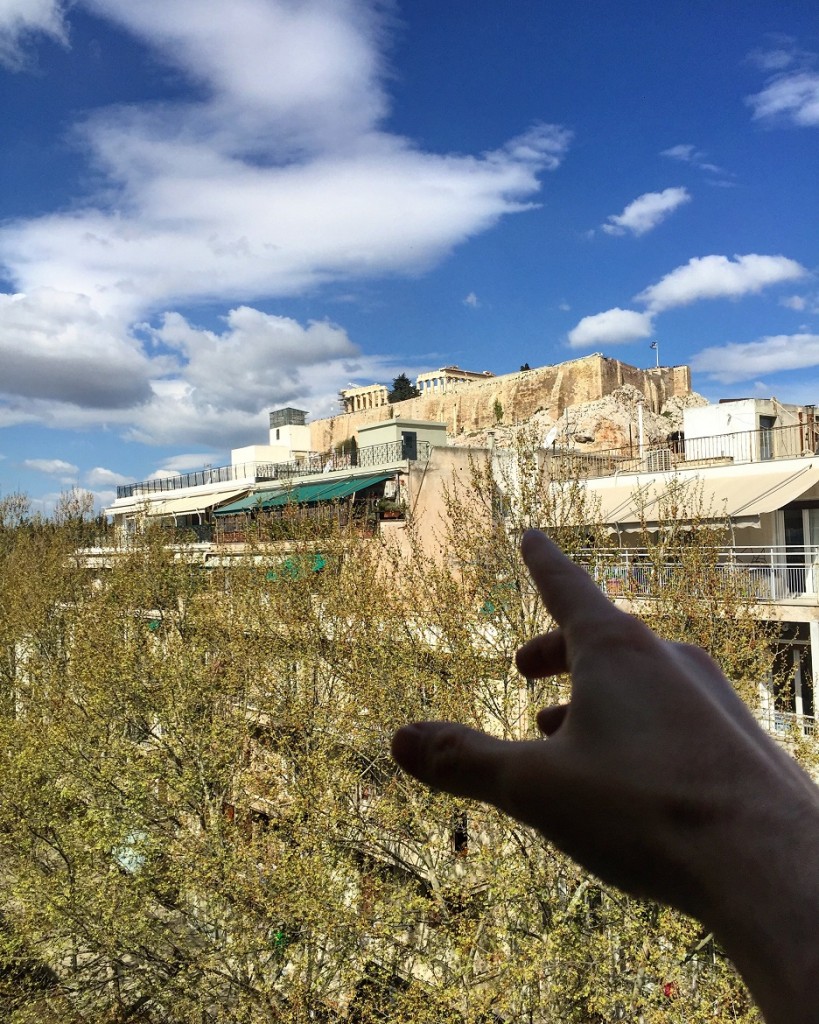 Look at this Acropolis view from my room!