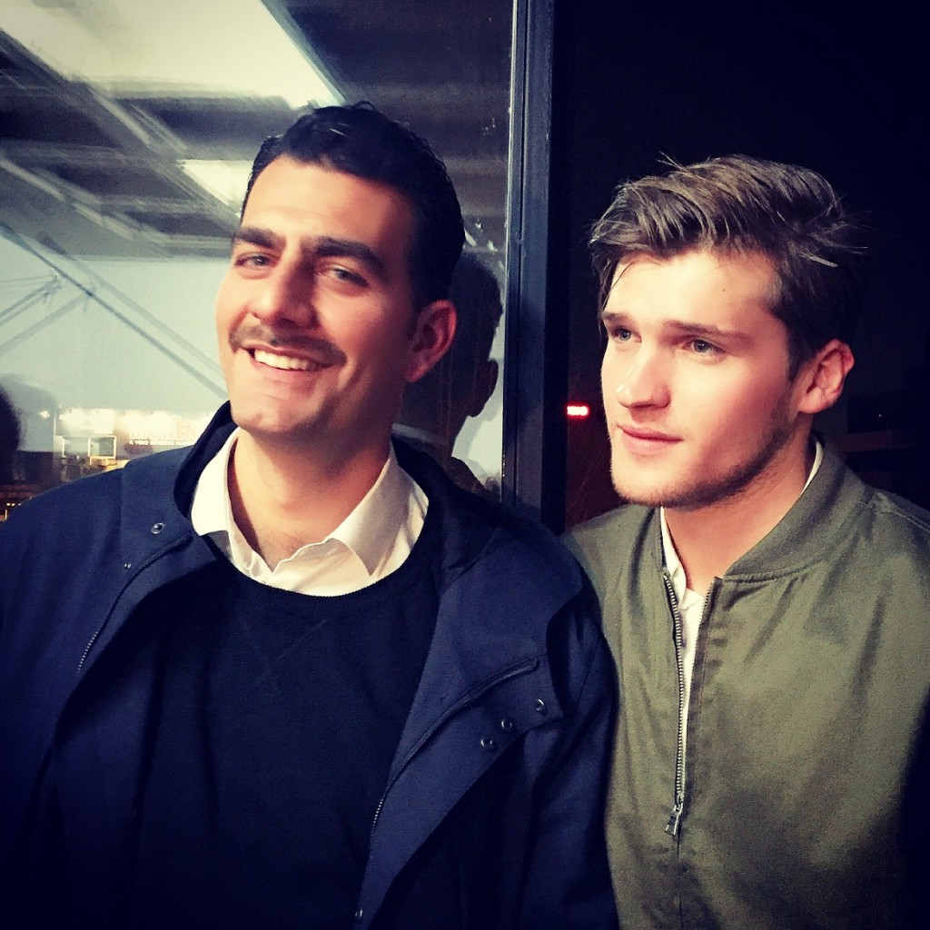 Photographer Yiorgos Kaplanidis with international Greek model Ilias Avantiras