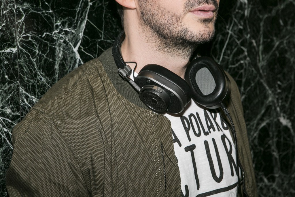 Bomber jacket by Tommy Hilfiger (Tommy Hilfiger Stores). T-shirt by Colored & headphones by Master&Dynamic (i-D concept stores).