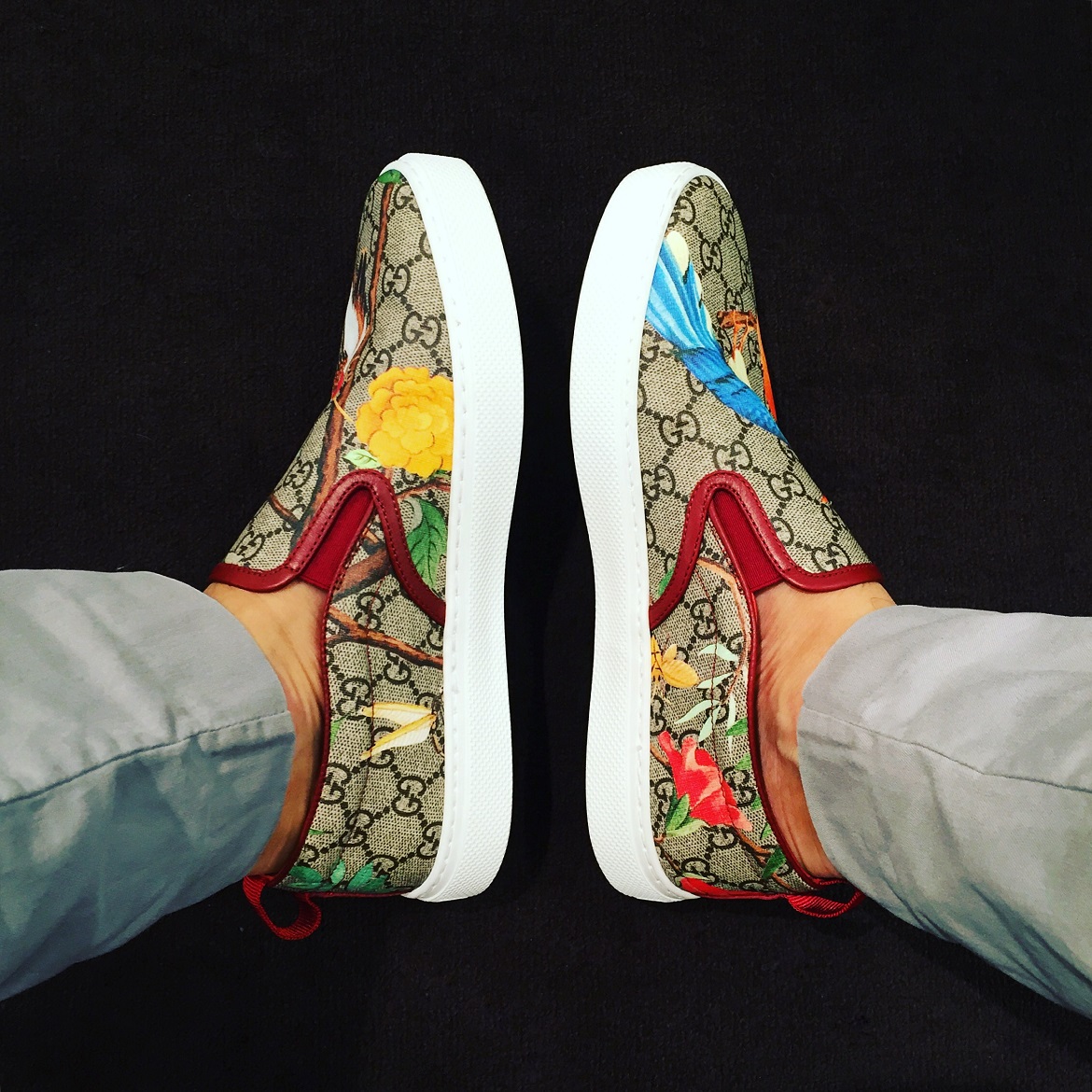 These amazing GUCCI ones, I bought them from in Capri