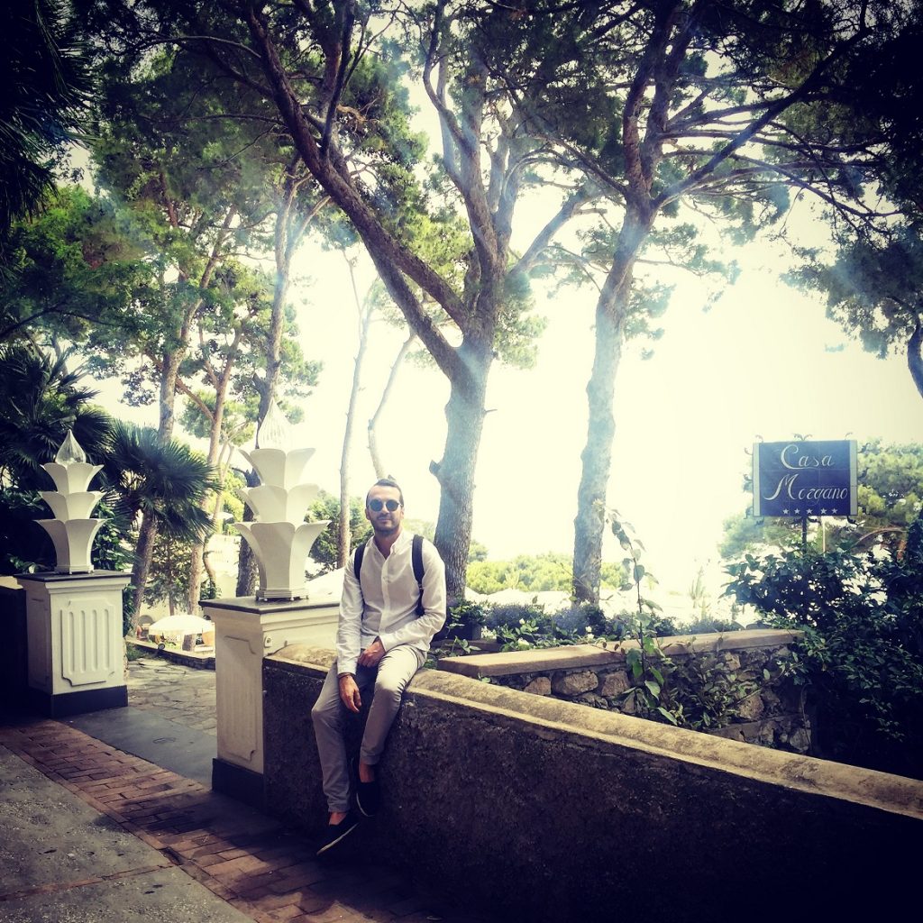 The magical walking path from Capri village to Punta Tragara passes among some dream-villas...