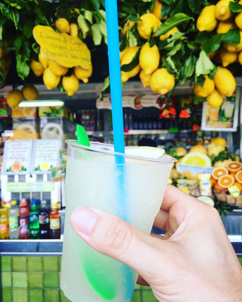 ...a fresh lemonade made on the spot with naturally sweet lemons!