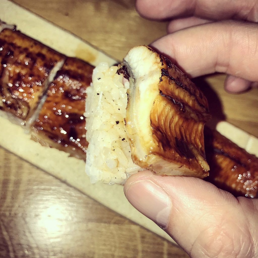 ...plus γλυκό nigiri με χέλι αντί για επιδόρπιο ;)