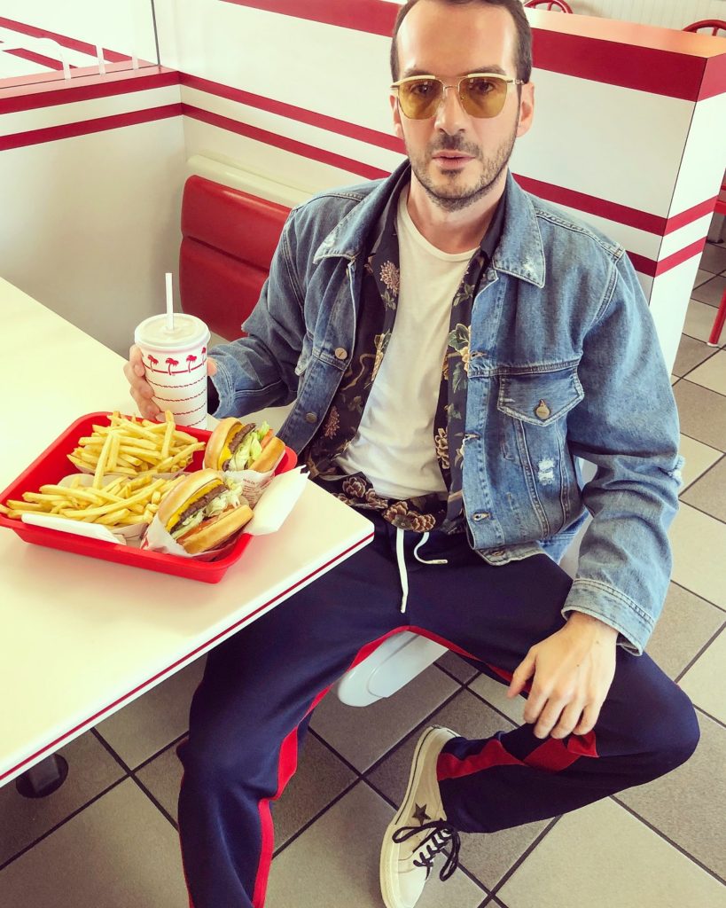In-n-Out burger is a must in Cali! // Wearing denim jacket by Diesel // Shirt by Dolce & Gabbana (www.luisaworld.com) // Trousers by Tommy Hilfiger // Sunglasses by Gucci (Delux Hellas ) // Shoes Converse One Star (Collective Stores)